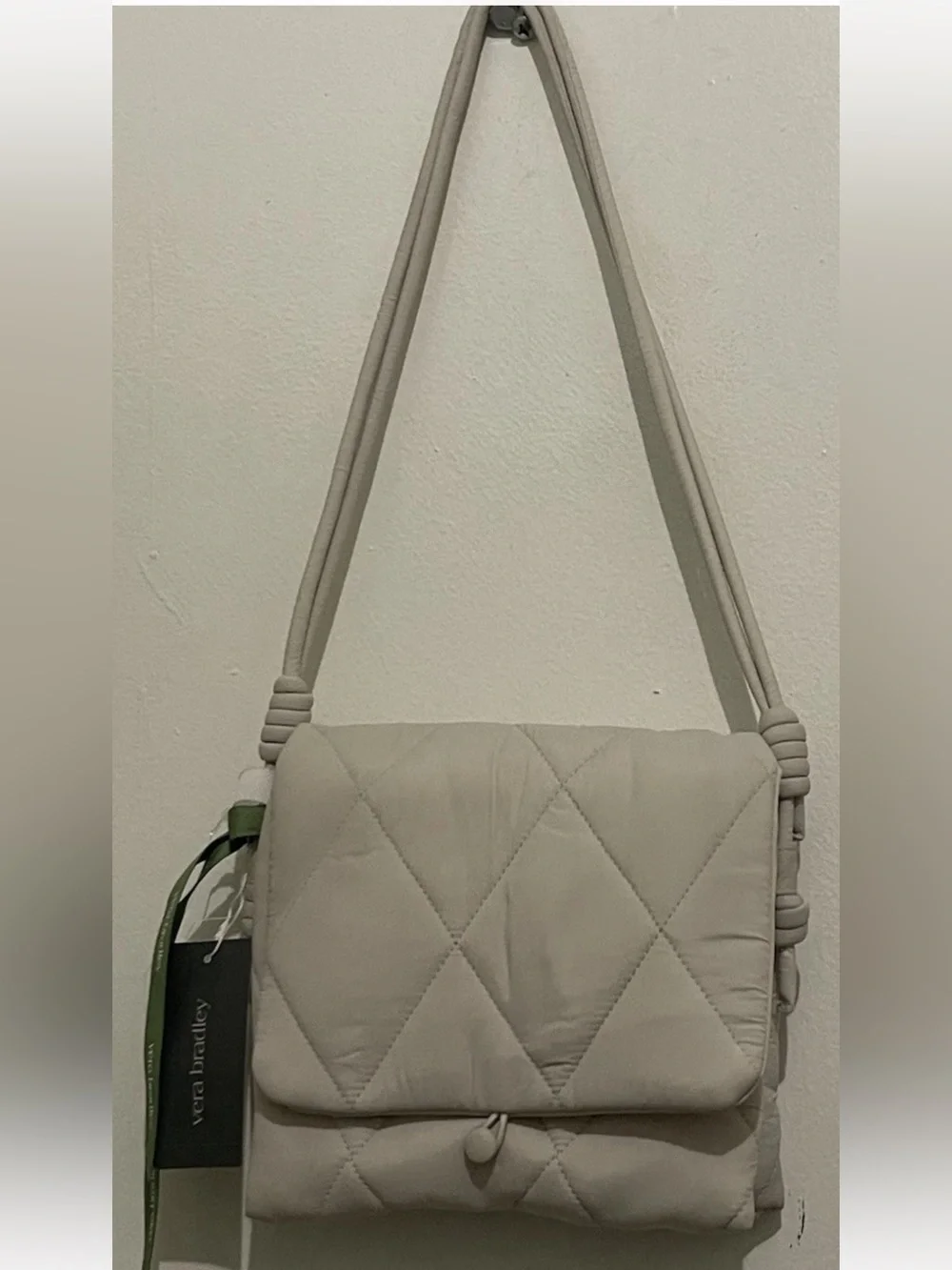 Vera Bradley Featherweight Baird Hipster Crossbody Bag Pumice Stone NWT